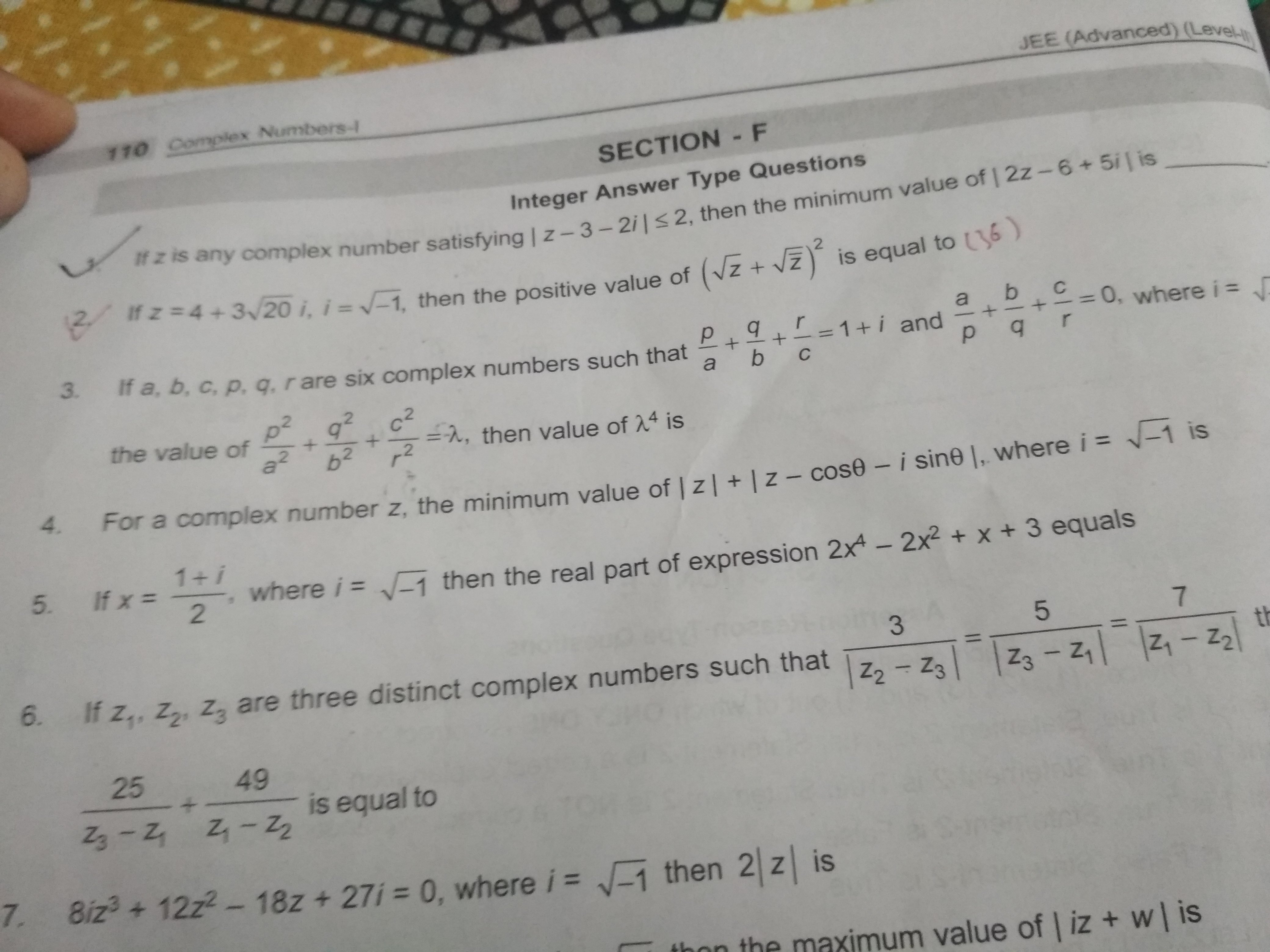Question image for kindly tell que.3....ans.is 16....plzz answer fas